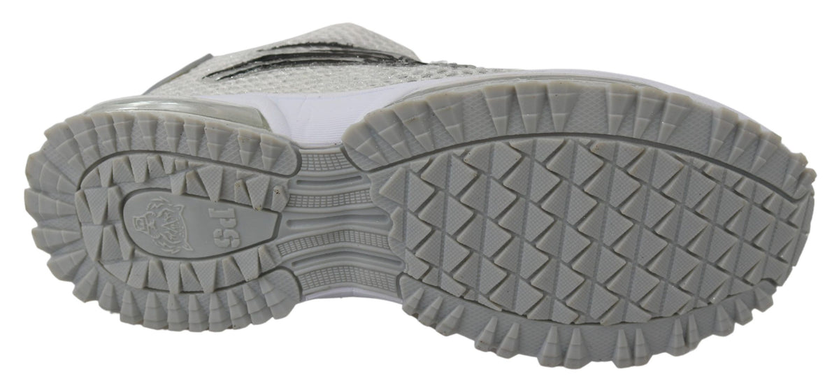 Chaussures Plein Sport argentée en polyester