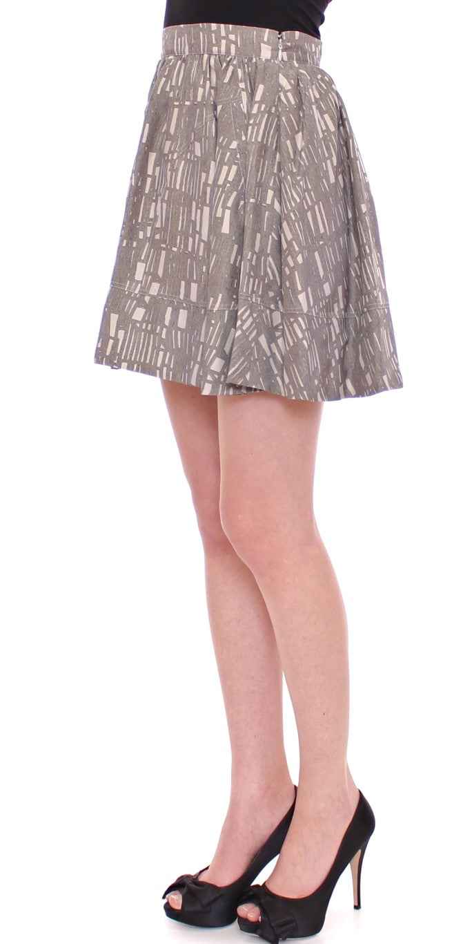 Comeforbreakfast Gray Mini Short A-Line Skirt