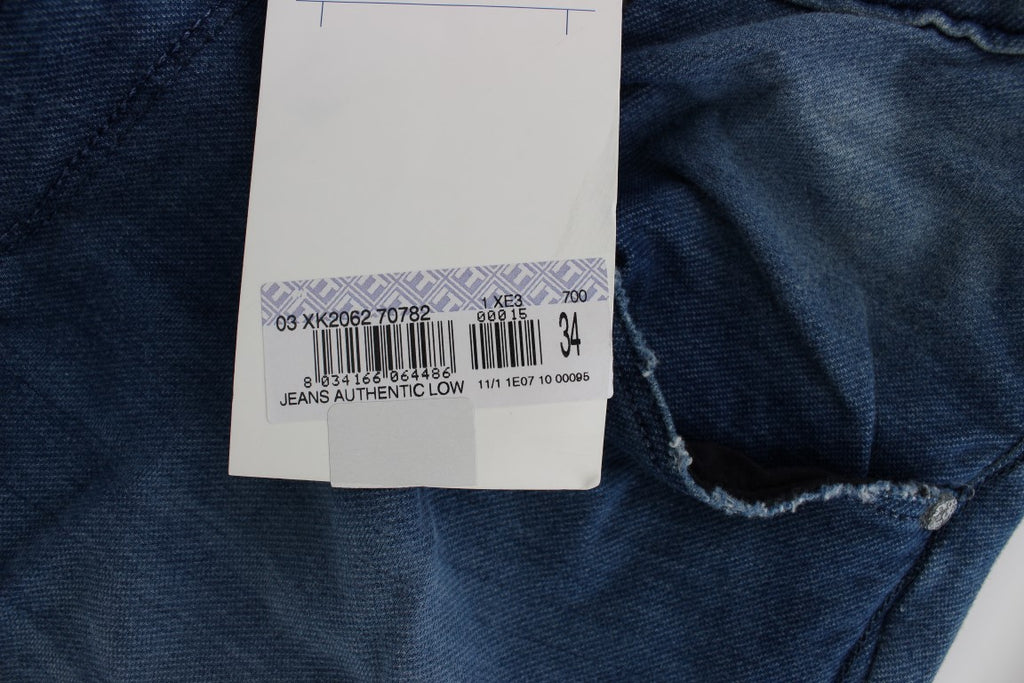 Jean coupe slim Acht bleu en coton (stretch)