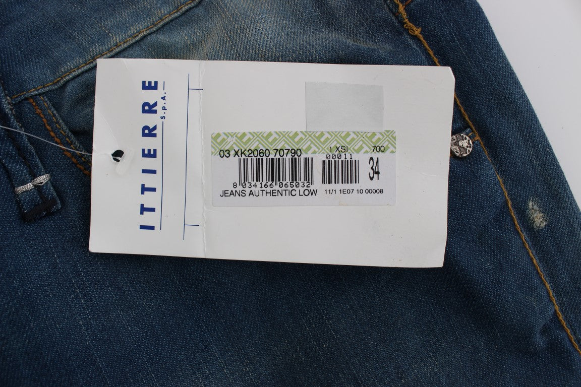 Jean Acht bleu en coton (stretch)