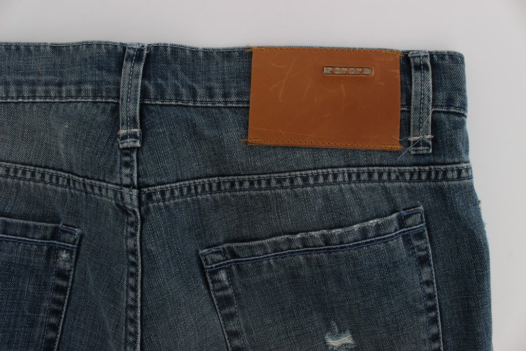 Jean Acht bleu en coton