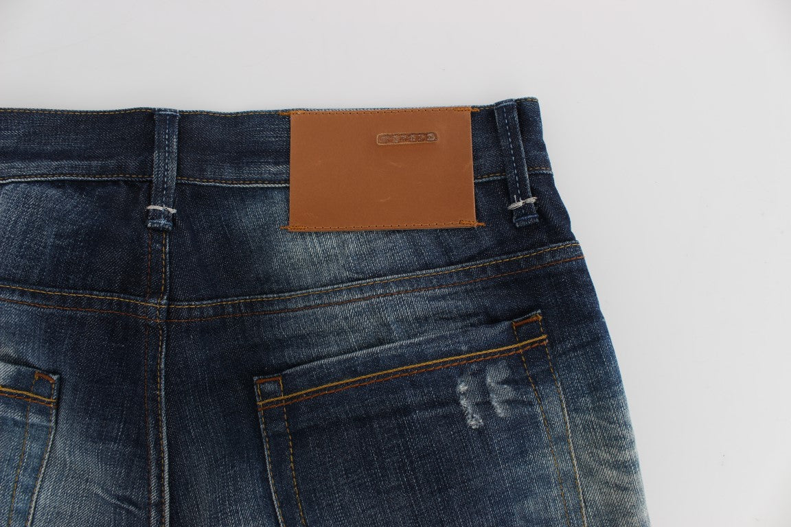 Jean Acht bleu en coton