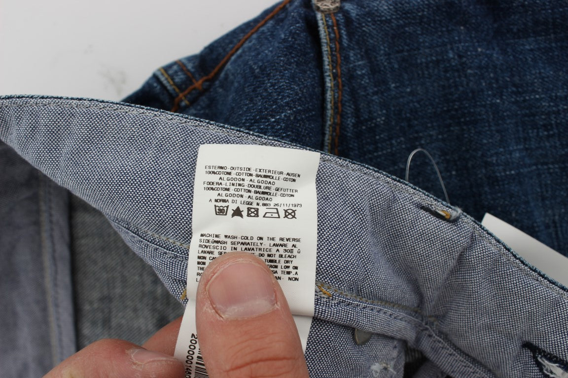 Jean Acht bleu en coton
