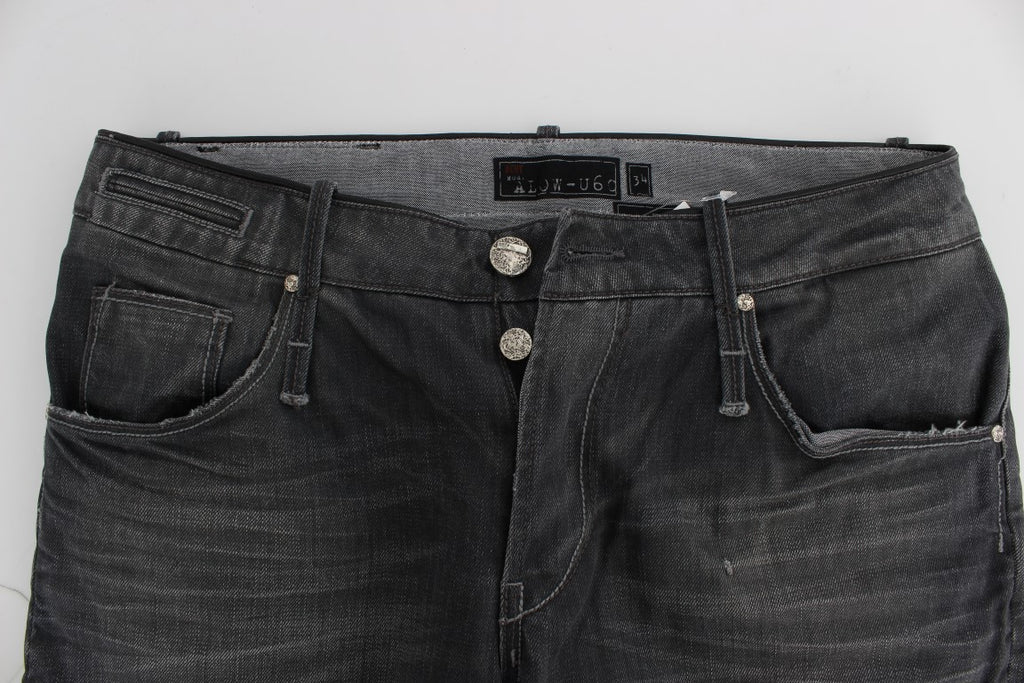 Jean Acht gris en coton