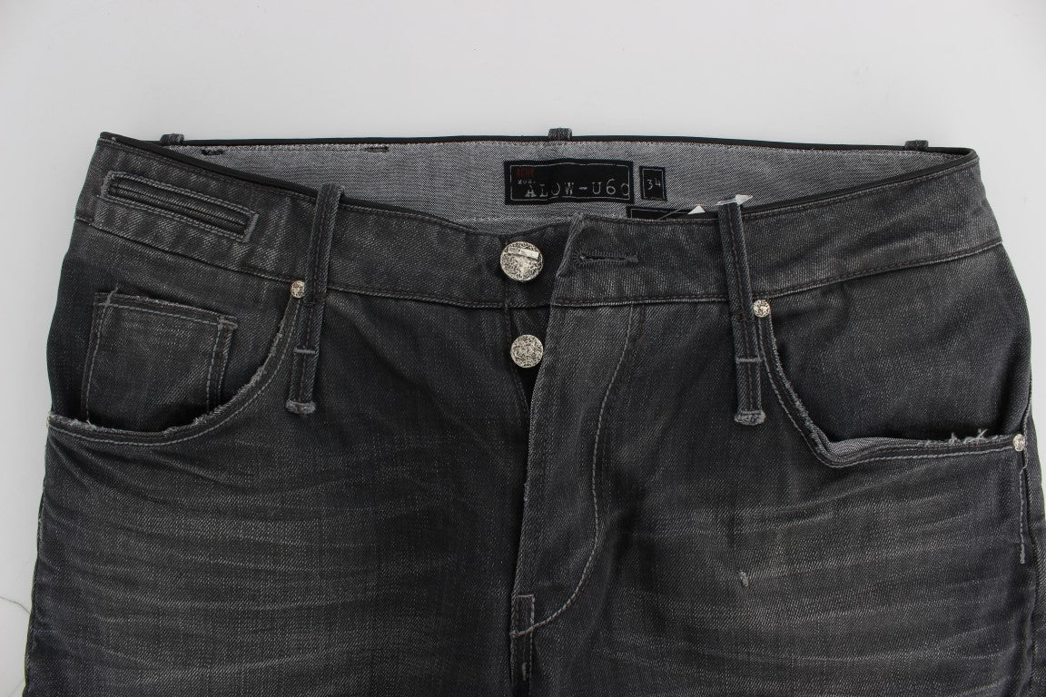 Jean Acht gris en coton