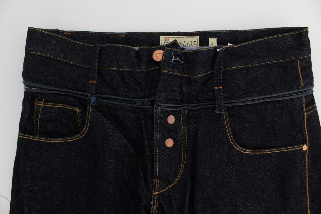 Jean Acht bleu en coton (droit)
