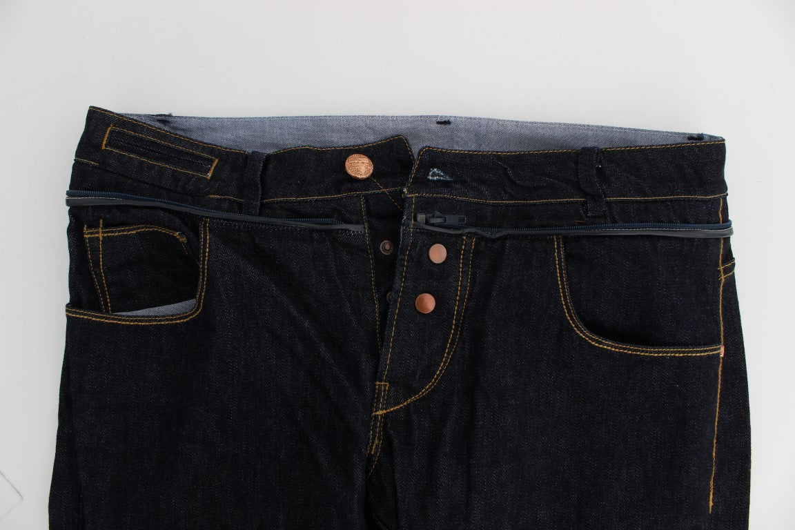 Jean Acht bleu en coton (droit)