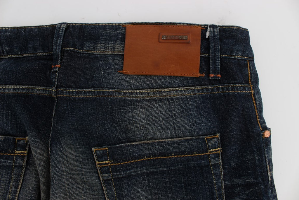 Jean Acht bleu (taille basse, droit)