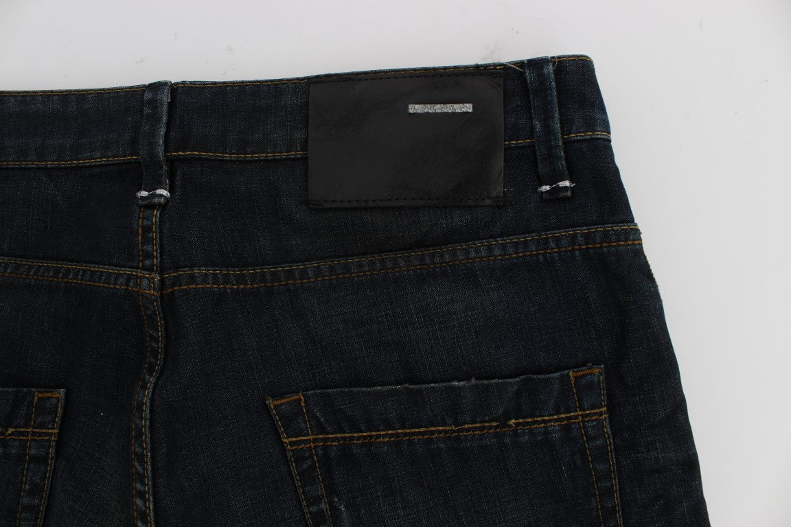 Jean Acht bleu en coton (droit)
