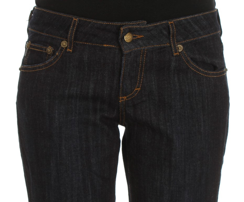 Jean Cavalli bleu en coton (droit, stretch)