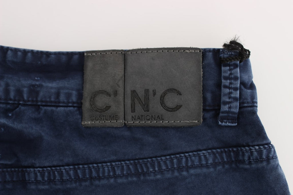 Jean Costume National bleu en mélange de coton