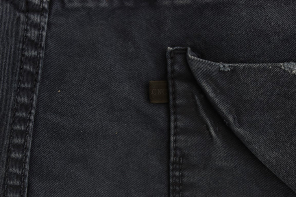 Jean Costume National bleu en mélange de coton