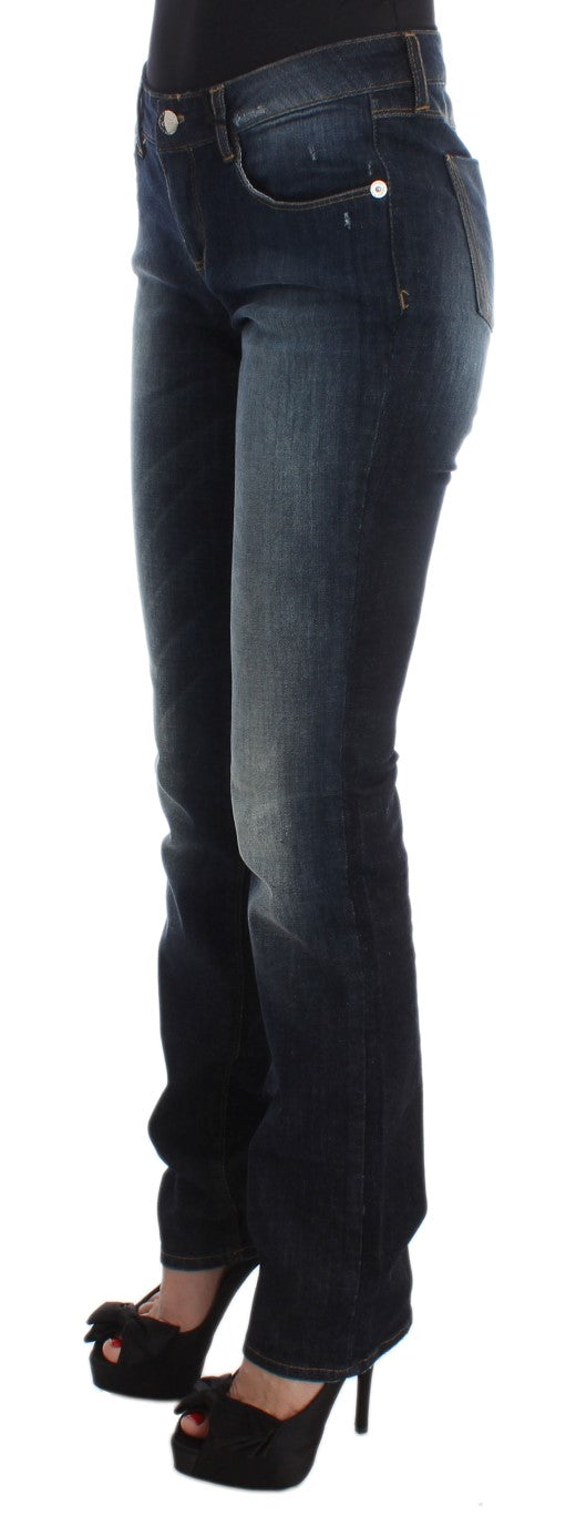 Jean Costume National bleu en coton (coupe ajustée)