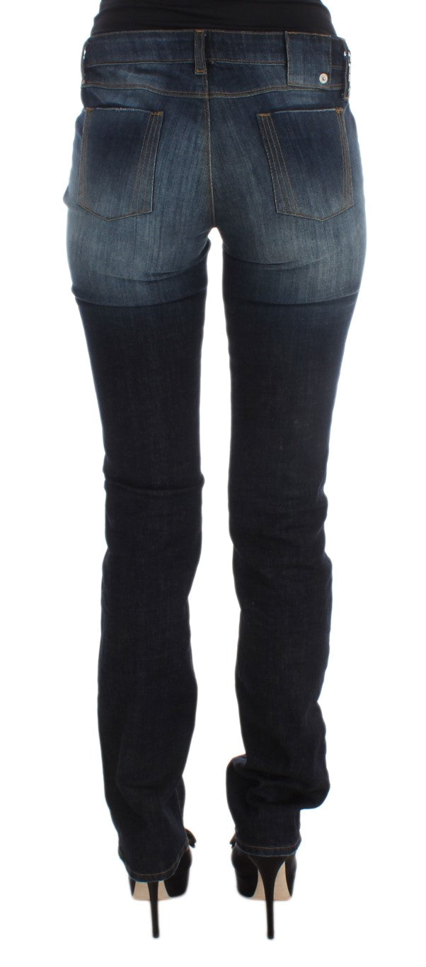Jean Costume National bleu en coton (coupe ajustée)