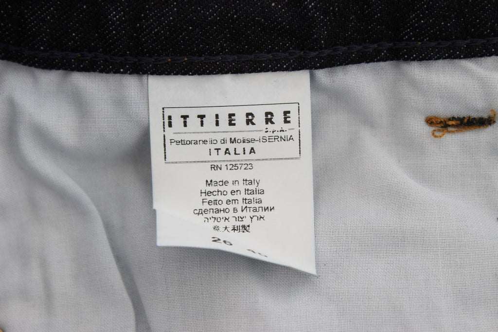 Jean Costume National bleu en coton (coupe ajustée)