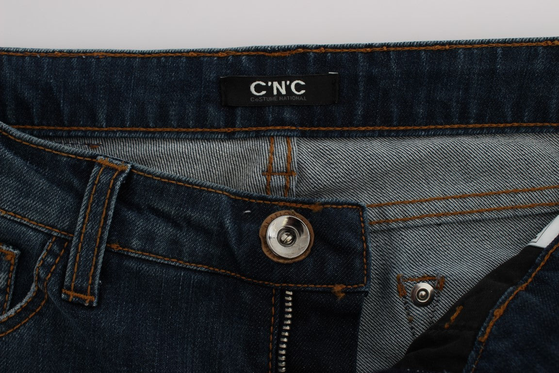 Jean Costume National bleu en mélange de coton