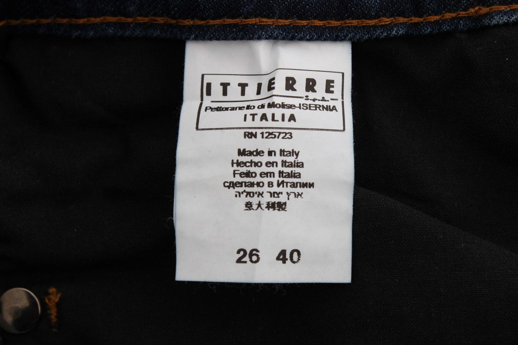 Jean Costume National bleu en mélange de coton