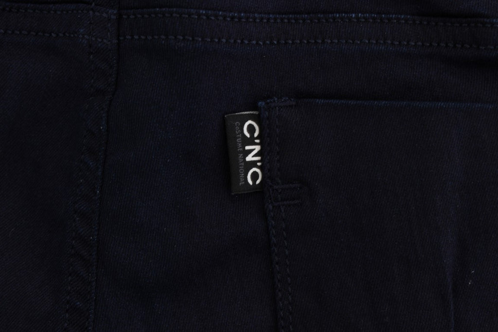 Jean coupe slim Costume National bleu en mélange de coton