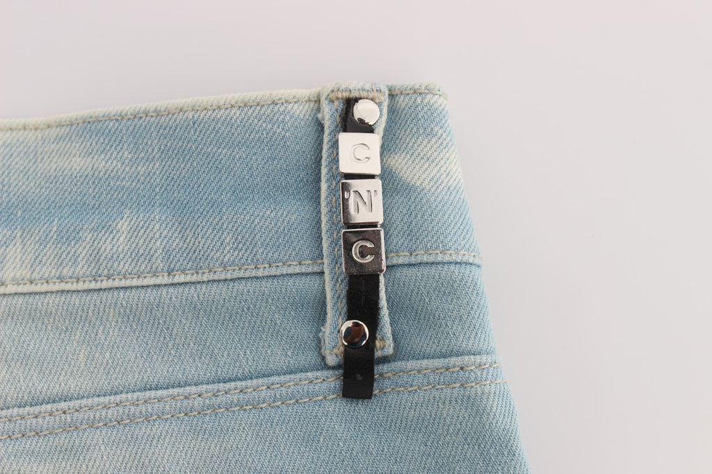 Jean coupe slim Costume National bleu en mélange de coton
