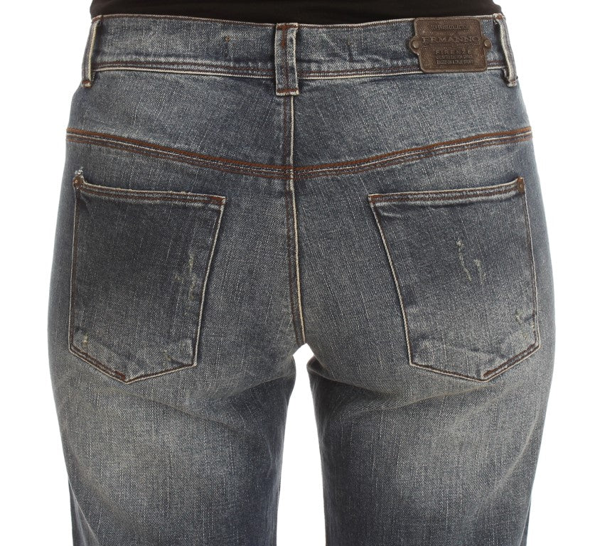 Jean coupe slim Ermanno Scervino bleu en mélange de coton
