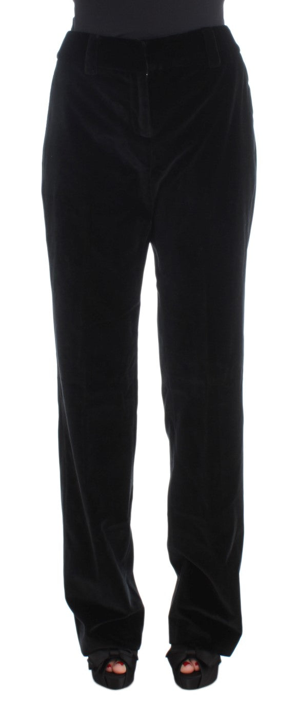 Pantalon Ermanno Scervino noir en coton (droit)
