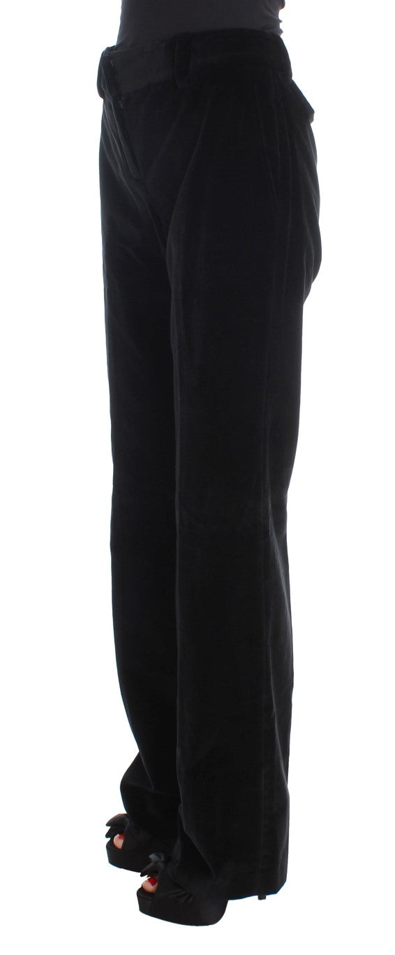 Pantalon Ermanno Scervino noir en coton (droit)