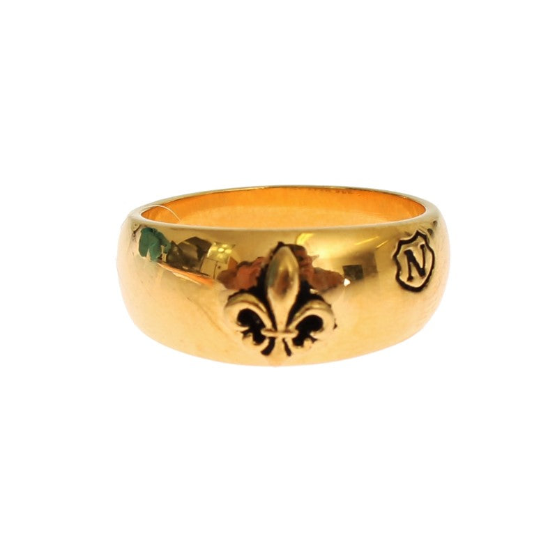Bague en argent Nialaya dorée