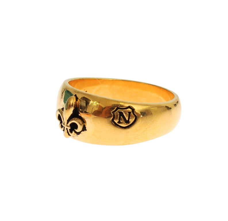 Bague en argent Nialaya dorée