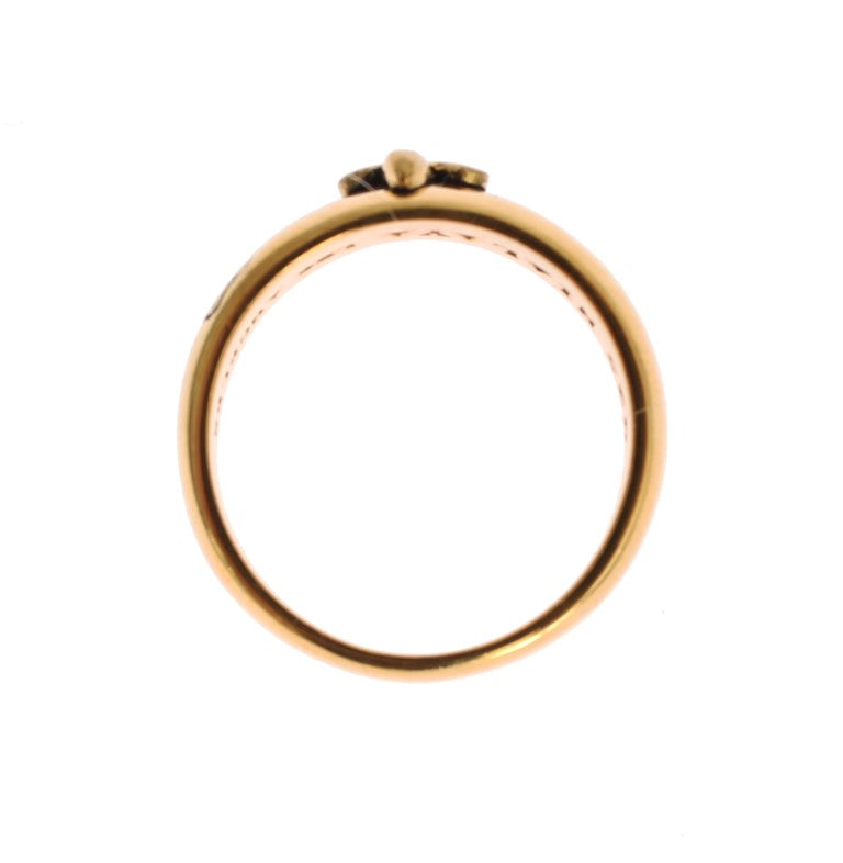 Bague en argent Nialaya dorée