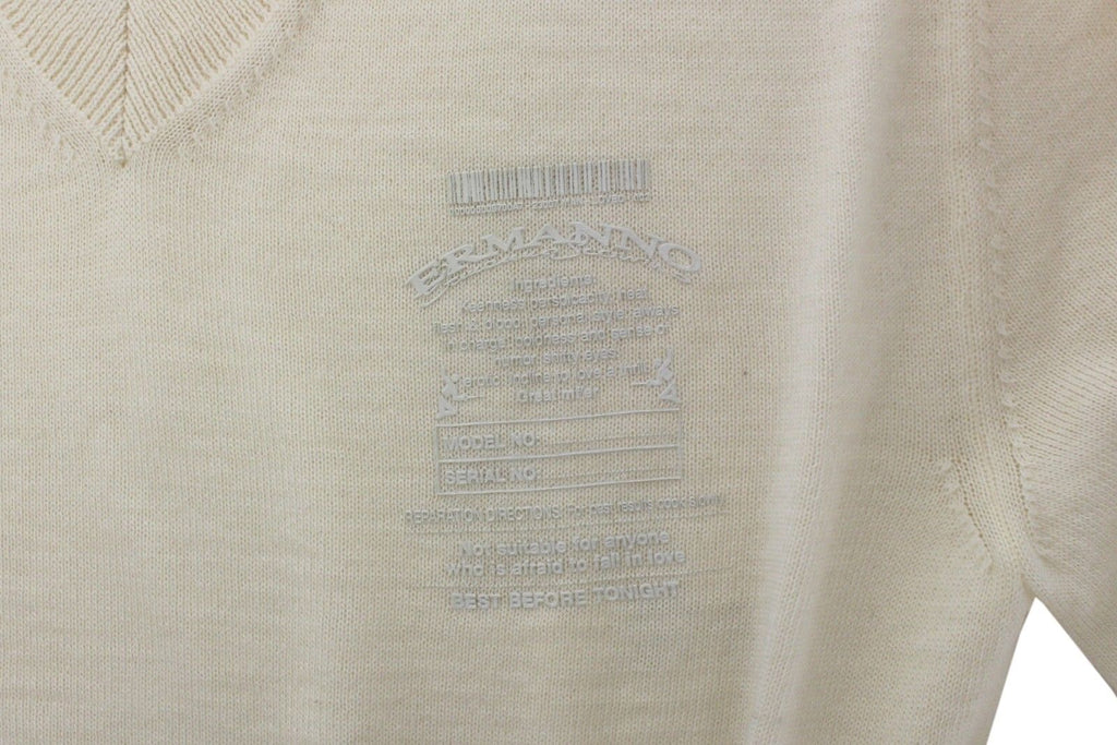 Pull en maille Ermanno Scervino blanc en mélange de laine