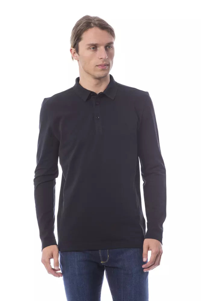 Chemise Verri noire en coton (manches longues)