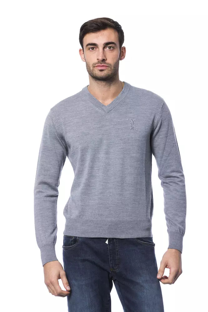 Pull en maille Billionaire Italian Couture gris en laine