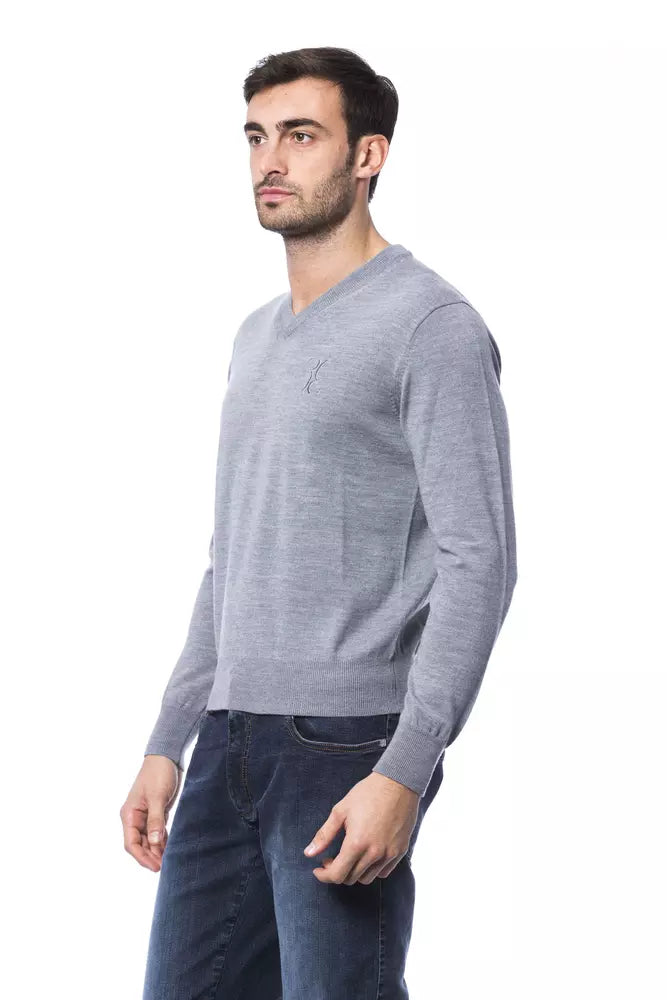Pull en maille Billionaire Italian Couture gris en laine