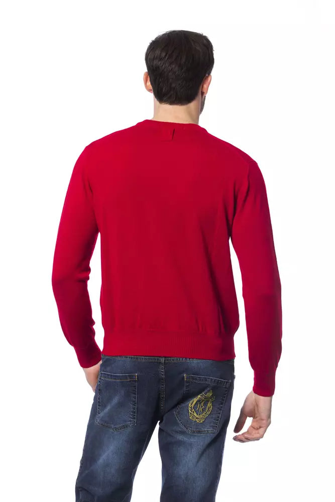 Pull en maille Billionaire Italian Couture rouge en laine