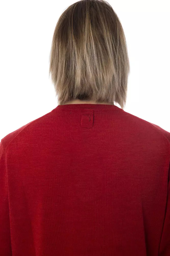 Pull en maille Billionaire Italian Couture rouge en laine