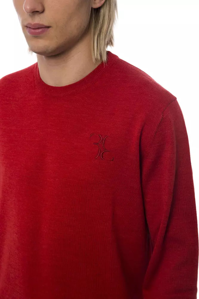 Pull en maille Billionaire Italian Couture rouge en laine