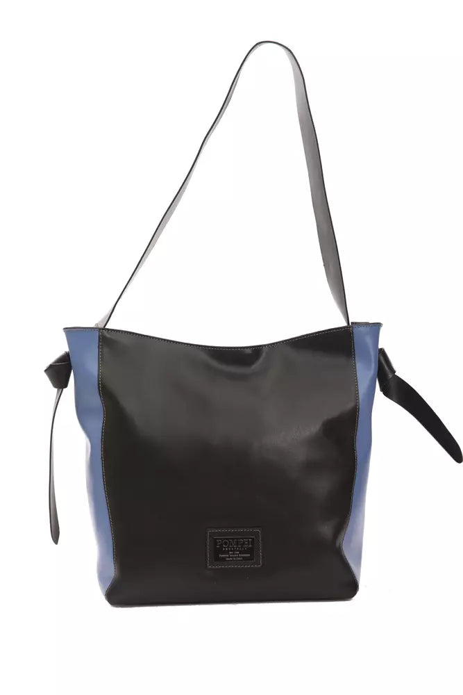 Sac porté épaule Pompei Donatella noir en cuir