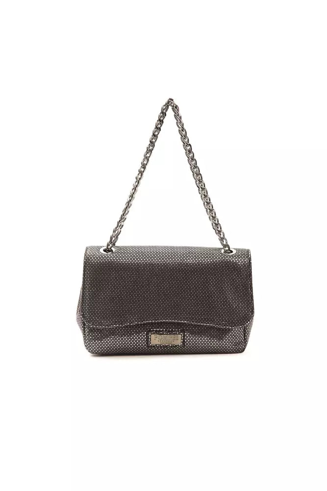 Sac bandoulière Pompei Donatella gris en cuir