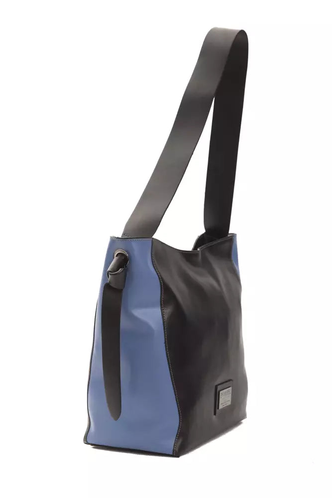 Sac porté épaule Pompei Donatella noir en cuir