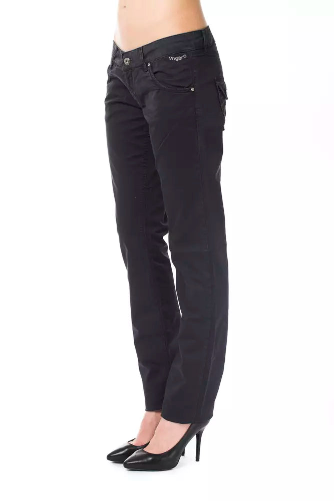 Pièce de créateur Ungaro Fever bleue en coton