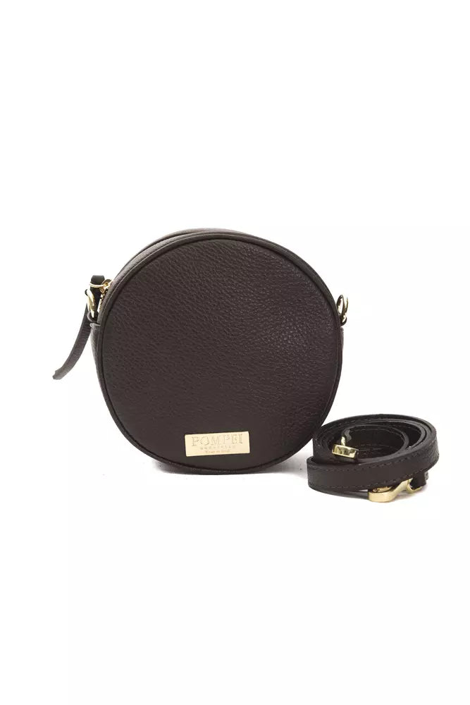Sac bandoulière Pompei Donatella marron en cuir
