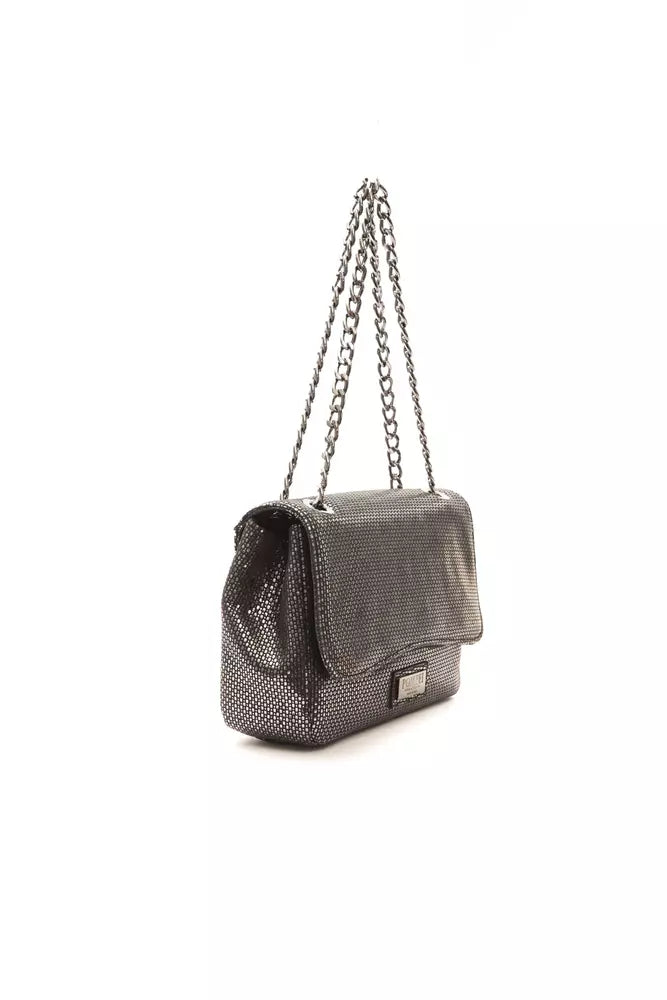 Sac bandoulière Pompei Donatella gris en cuir