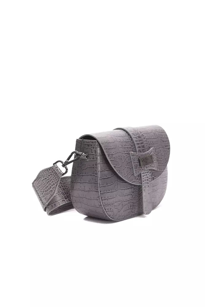 Sac bandoulière Pompei Donatella gris en cuir