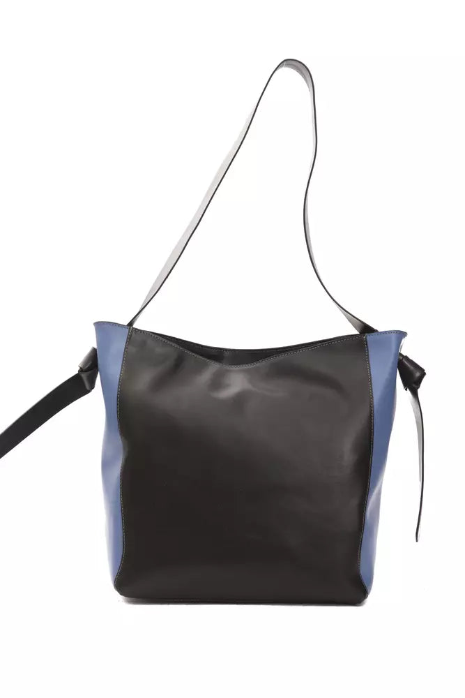 Sac porté épaule Pompei Donatella noir en cuir