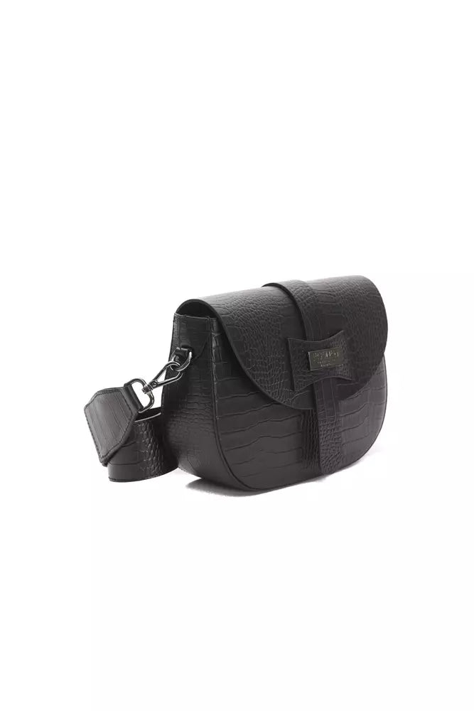 Pièce de créateur Pompei Donatella noire en cuir