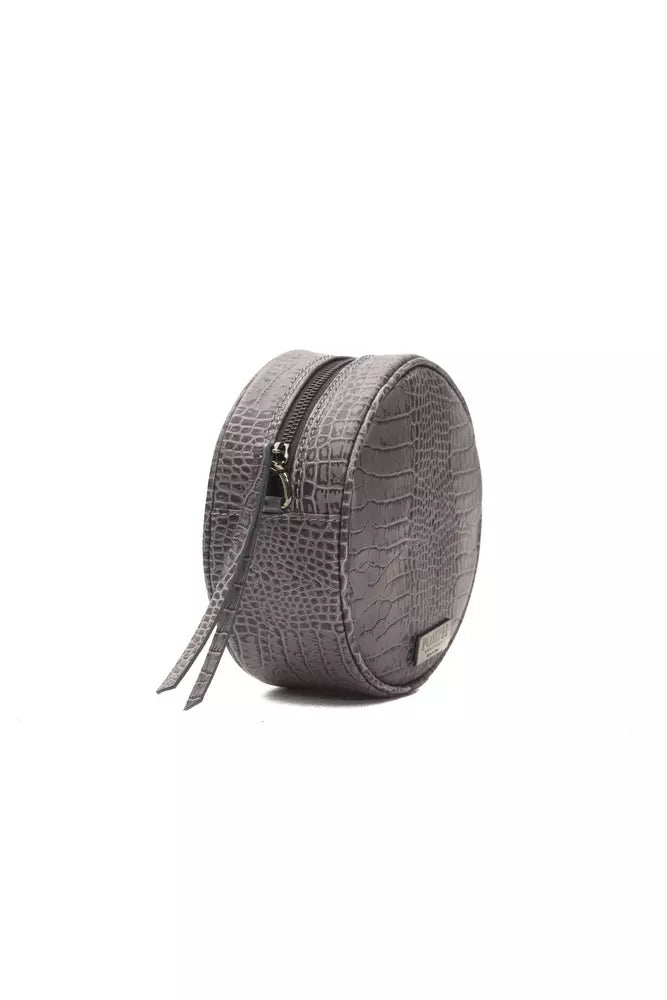 Sac bandoulière Pompei Donatella gris en cuir