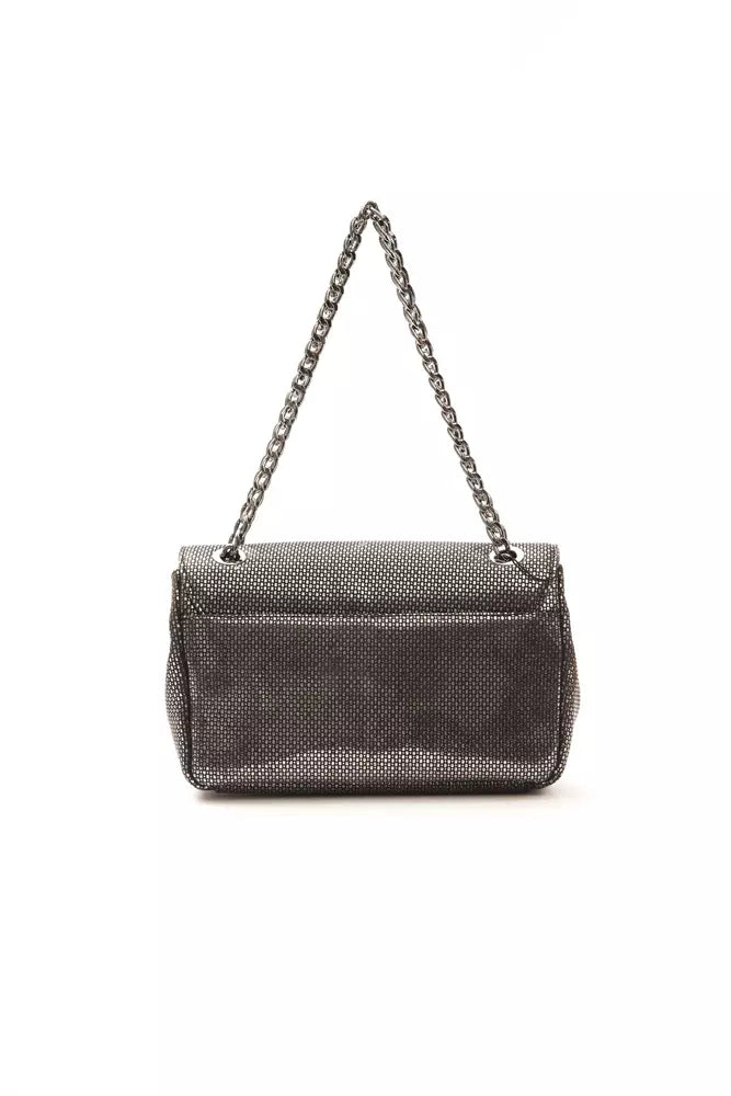 Sac bandoulière Pompei Donatella gris en cuir