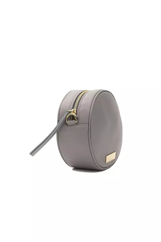 Sac bandoulière Pompei Donatella gris en cuir