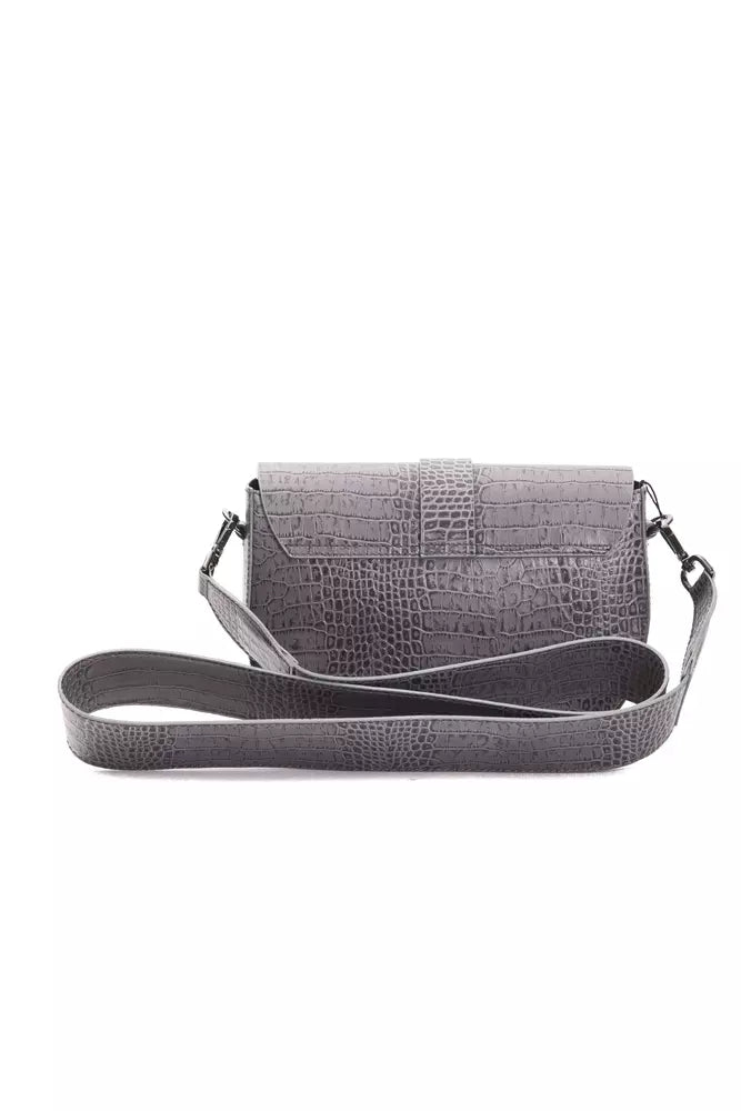 Sac bandoulière Pompei Donatella gris en cuir
