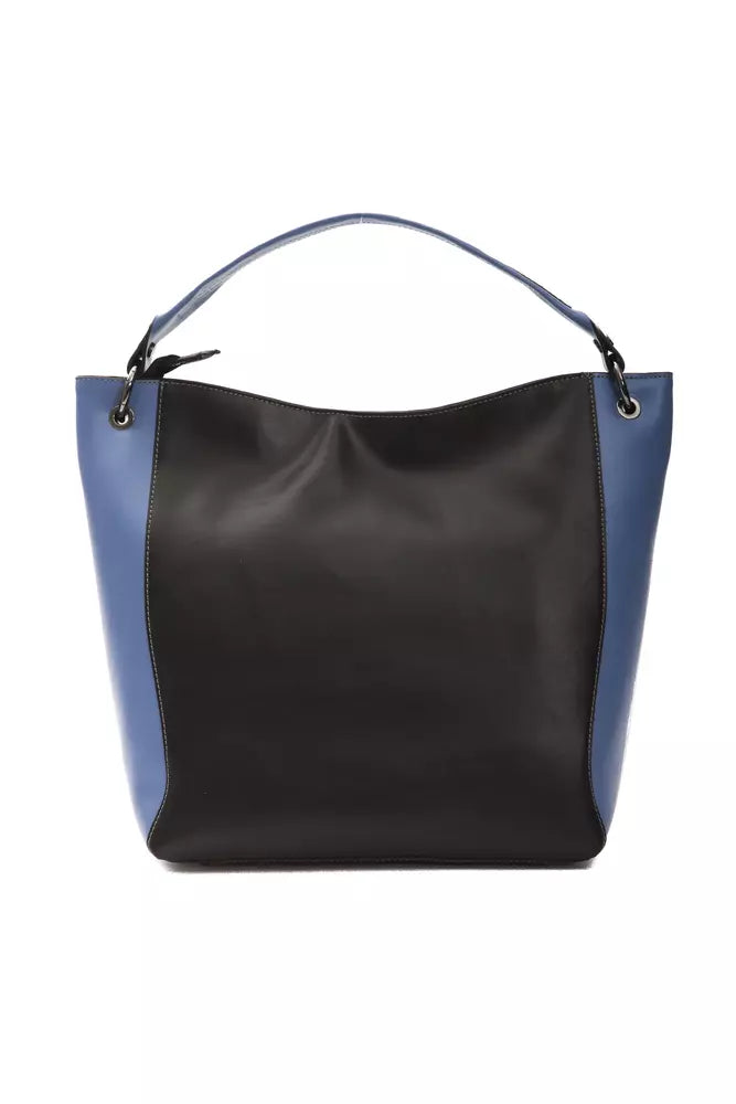 Sac porté épaule Pompei Donatella noir en cuir